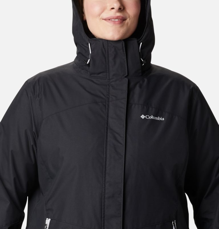 Women's Columbia Bugaboo II Interchange Fleece Jackets Black | Plus Size CA-K485A